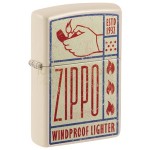 Bricheta Zippo editie Vintage Design cu flacara antivant si benzina